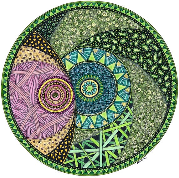 Buntes Mandala