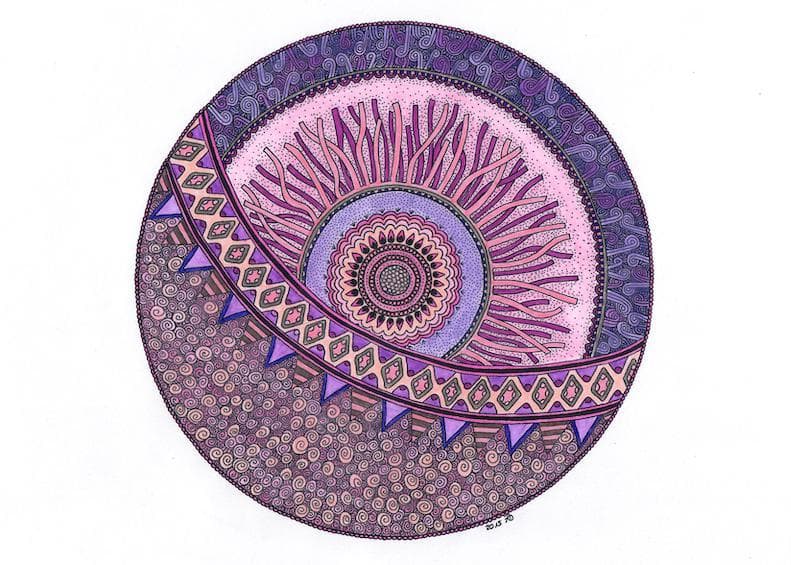 Mandala (Violet Blau Rosa)